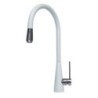 NEWMIX80 miscelatore monocomando con canna tonda finitura nanostone N3 argan