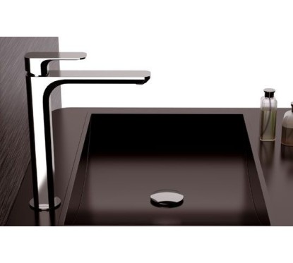 TIARA monocomando lavabo alto senza scarico finitura cromo