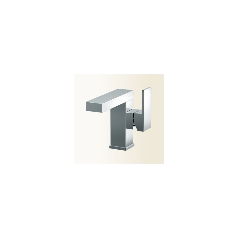 NEW SPACE Miscelatore monocomando per lavabo con leva laterale finitura nickel spazzolato