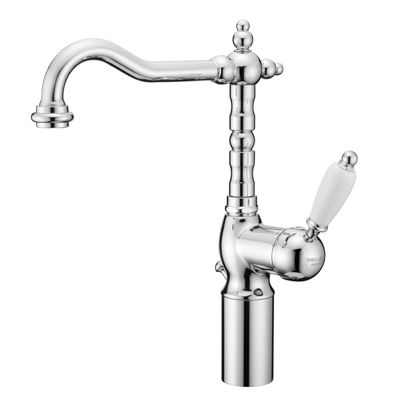 NEW OLD Monocomando lavabo con prolunga 100 mm con scarico automatico finitura dark copper