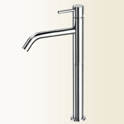 HEOS Miscelatore per lavabo con prolunga e bocca lunga finitura cromo