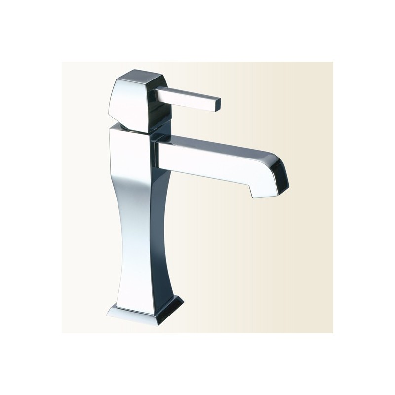 CHARLOTTE miscelatore monocomando lavabo finitura nickel spazzolato