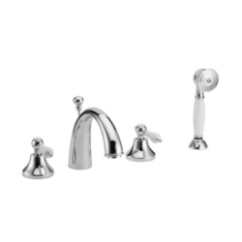 ARTEX Gruppo bordo vasca quattro fori finitura cromo