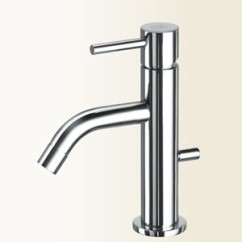 HEOS Miscelatore per bidet con bocca curva finitura cromo