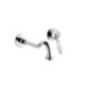 NEW OLD Monocomando lavabo a muro con canna mm 200 finitura nichel antico