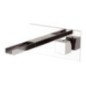 CUBE WATERFALL monocomando lavabo da incasso con bocca a cascata finitura cromo