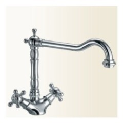 PAPIRO monoforo per lavello canna antica finitura vecchio rame