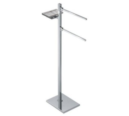 CUBE Piantana con elementi mobili - 2 portasalviette e sapone