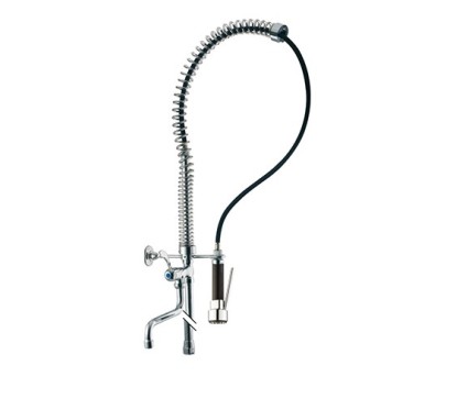 KITCHEN PROGRAM Colonna con doccia prelavaggio stoviglie e rubinetto finitura cromo