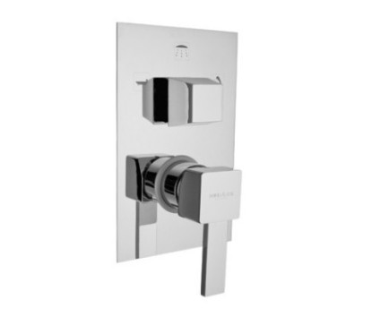 PRETTY Monocomando doccia incasso con deviatore tre uscite finitura cromo spazzolato