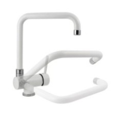 NOVOMIX miscelatore monocomando con canna abbattibile finitura microultragranit 94 avena