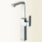 NEW SPACE Miscelatore monocomando per lavabo con canna alta, prolunga 130 mm finitura cromo