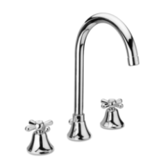 ERICE Batteria lavabo scarico 1”1/4 finitura cromo