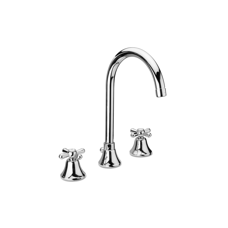 ERICE Batteria lavabo scarico 1”1/4 finitura cromo