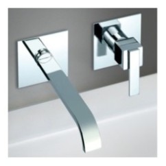 KLIP miscelatore monocomando lavabo ad incasso finitura nickel spazzolato