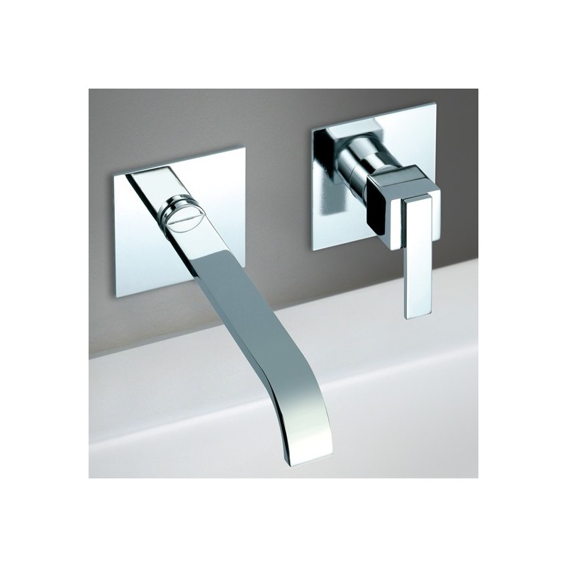 KLIP miscelatore monocomando lavabo ad incasso finitura nickel spazzolato