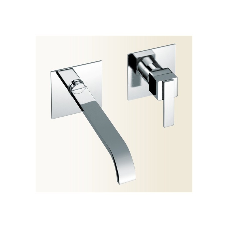 KLIP miscelatore monocomando lavabo ad incasso finitura nickel spazzolato