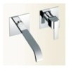 KLIP miscelatore monocomando lavabo ad incasso finitura nickel spazzolato