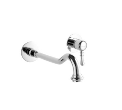 DALI' Monocomando lavabo a muro con canna mm 250 finitura dark bronze