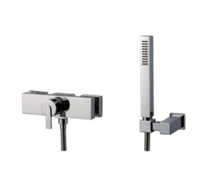 FILO miscelatore doccia esterno con kit finitura cromo