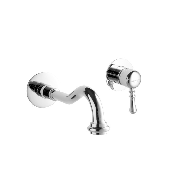 DALI' Monocomando lavabo a muro con canna mm 160 finitura dark bronze