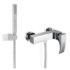 CRYSTAL Monocomando doccia esterno con kit doccia finitura cromo