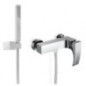 CRYSTAL Monocomando doccia esterno con kit doccia finitura cromo