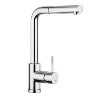 VEMIXEXTL miscelatore monocomando con doccia estraibile finitura cromo/nanostone N6 deep black