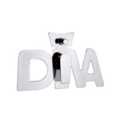 DIVA monocomando vasca-doccia incasso con deviatore con piastra Celebrativa Diva Dance Edizione Limitata finitura cromo