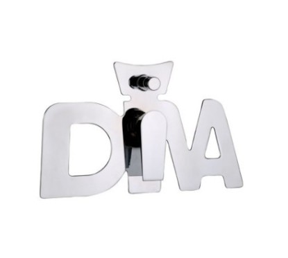 DIVA monocomando vasca-doccia incasso con deviatore con piastra Celebrativa Diva Dance Edizione Limitata finitura cromo