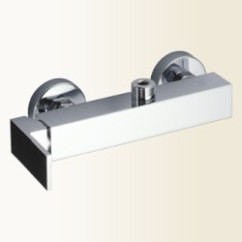 NEW SPACE Miscelatore per doccia esterno finitura nickel spazzolato