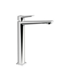 RUBINO monocomando lavabo alto con scarico click clack  finitura cromo