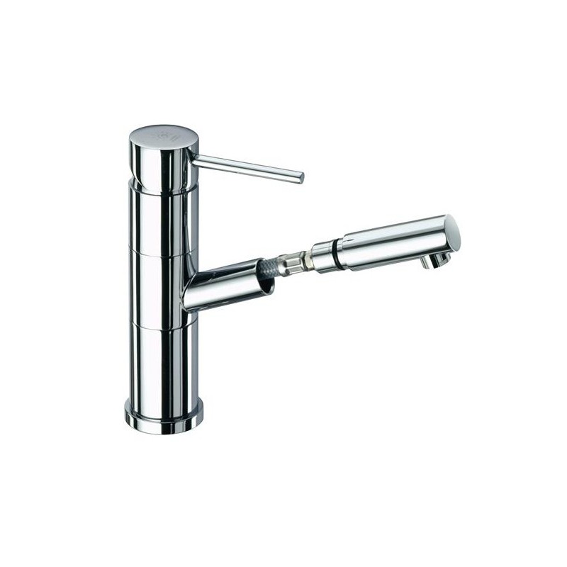 SIMPLY Miscelatore monocomando per lavabo con doccia estraibile