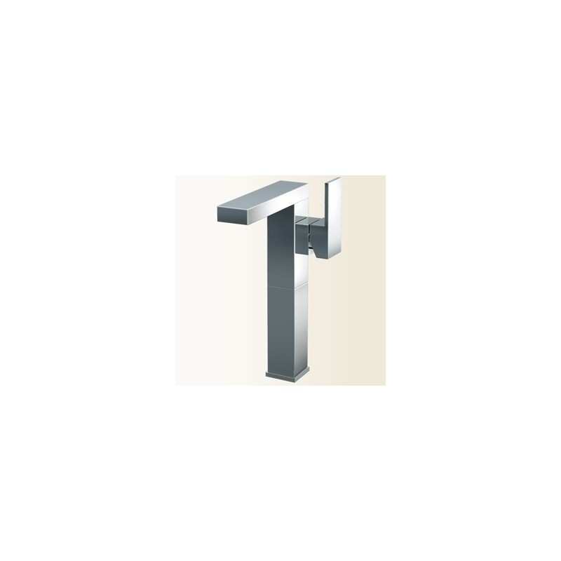 NEW SPACE Miscelatore monocomando per lavabo con leva laterare, prolunga 200 mm finitura cromo