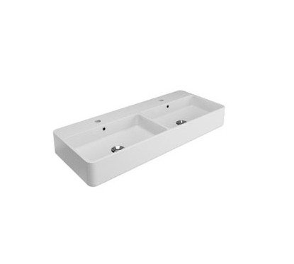 TRATTO Lavabo da appoggio monoforo Rettangolare 100