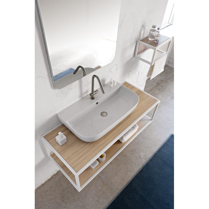 GLAM 75/S lavabo d'appoggio o sospeso