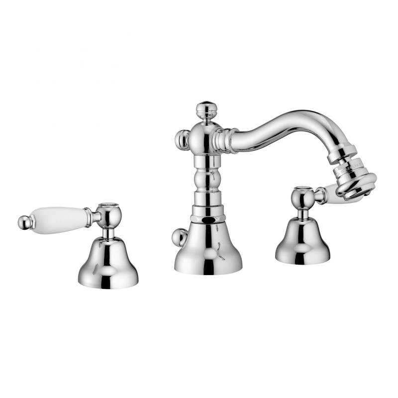 QUEEN Batteria bidet con scarico automatico finitura bronzato