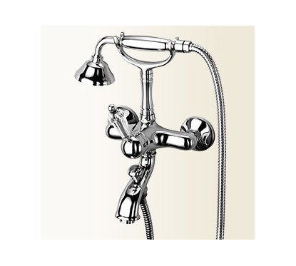 NEW VINTAGE miscelatore per vasca esterno finitura cromo