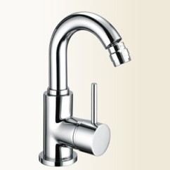 SIMPLY Miscelatore per bidet con bocca alta finitura cromo