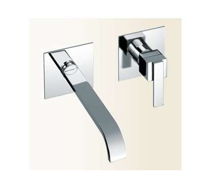 KLIP miscelatore monocomando lavabo ad incasso finitura nickel spazzolato