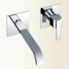 KLIP miscelatore monocomando lavabo ad incasso finitura nickel spazzolato