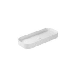SMARTB Lavabo da appoggio 38x95 finitura bianco