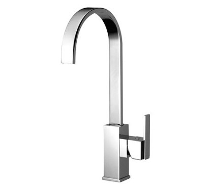 LINEA CUCINA Miscelatore per lavello con canna alta finitura nickel spazzolato