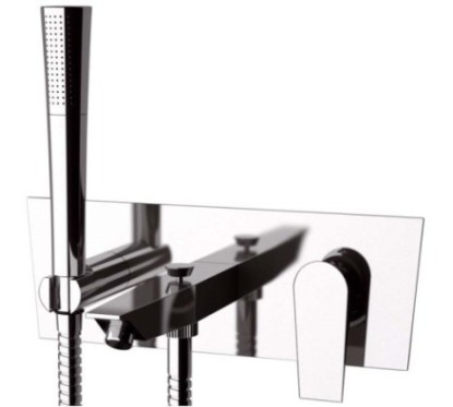 DIVA monocomando vasca da incasso finitura cromo