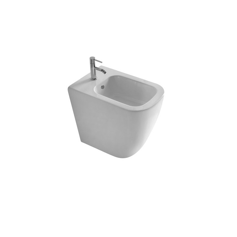 MEG11 bidet a terra monoforo finitura bianco mat