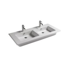 EDEN lavabo 121x46 doppio bacino