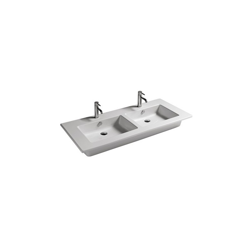 EDEN lavabo 121x46 doppio bacino