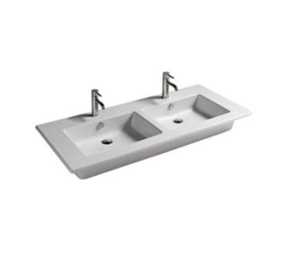 EDEN lavabo 121x46 doppio bacino