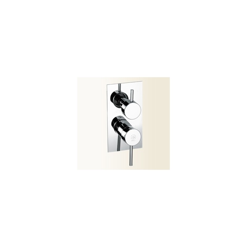 SIMPLY Miscelatore per doccia/vasca incasso con deviatore 3 uscite finitura cromo