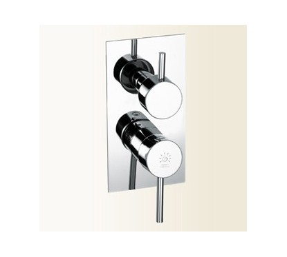 SIMPLY Miscelatore per doccia/vasca incasso con deviatore 3 uscite finitura nickel spazzolato